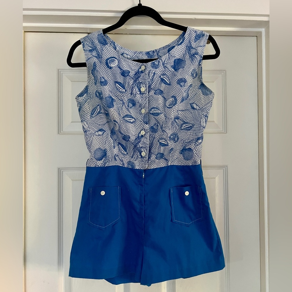 1960’s DonnKenny vintage mod pinup playsuit romper women’s size XS